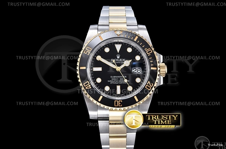 1005 Submariner 116613LN 904L YG SS Black ARF V3 SH Breathable 1086